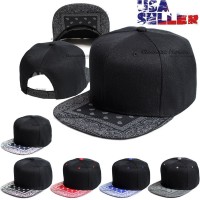 Baseball Hat Cap Snapback Bandana Visor Flat Hip Hop Adjustable Plain Hats s  eb-11472178